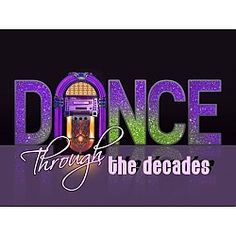 the logo for dance through the decades