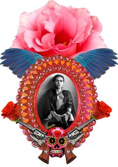 Embroidered Photo Art, Frida Kahlo Style, Embroidered Photo, Spiritual Art, Embroidery Art, Assemblage