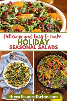 the best salads and easy to make holiday seasonal salads