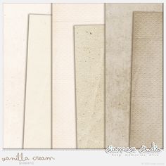 an assortment of beige and white paper textures