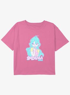 60% Cotton  40% PolyesterWash cold; dry lowImportedListed in youth sizes Winx Club Anime, Crop T Shirt, Girls Tees, Winx Club, Crop Tshirt, Baby Tee, Hot Topic, Shirts For Girls, Vision Board