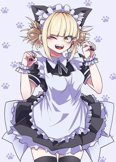 Maid Outfit Anime, Yandere Girl, Manga Japan, Toga Himiko, Anime Maid, Dessin Adorable, Cat Girl, Anime Kawaii, الرسومات اللطيفة