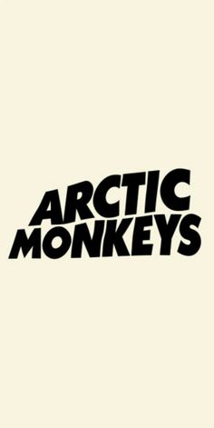 the arctic monkeys logo on a white background