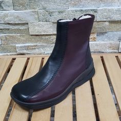 New In Box, From Display See Pictures Leather Zipper Closure Made In Germany Rieker Boots, Rieker Shoes, Leather Zipper, Bootie Boots, Black And Brown, 50 %, Ankle Boots, Germany, Women Shoes