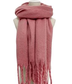 Cosy Plain Blanket Tassel Scarf     Size: 45cm x 195cm (Approximately)     Material: 100% Acrylic     Cosy thick blanket scarf Colour: Dusky Pink Pink Blanket Scarf, Personalized Scarves, Thick Blanket, Pink Blanket, Pink Scarf, Tassel Scarf, Dusky Pink, Blanket Scarf, Shawls And Wraps