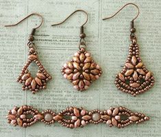 Beaded Earrings Patterns, Gifts Jewelry, Earrings Inspiration, Beaded Anklets, Earring Patterns