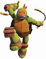 a cartoon turtle is jumping in the air with a baseball bat and glove on his back