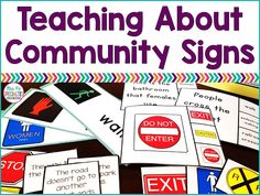 teaching about community signs in the classroom