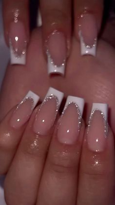 Cute Summer French Tip Nails Almond, Back To School Nails Acrylic Oval, Cute Short White French Tip Nails, Neutral Color Nail Ideas, Nail Inspo For Natural Nails, Nails For 16 Birthday, Natural Birthday Nails, Acrylic Nail Ideas Square, Nails For Cheer