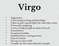 the words virgo are written in black and white