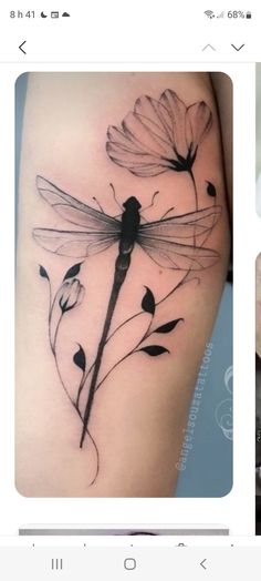 Dragonfly Tattoo Design, Dragon Sleeve Tattoos, Tattoos For Women Flowers, Tasteful Tattoos, Tattoos Geometric, Geniale Tattoos, Tatuaje A Color, Dragonfly Tattoo, Feather Tattoos