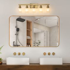 The Vanity Light brings modern elegance and functionality to any bathroom or dressing area. Its sleek iron frame combined with clear glass shades creates a stunning visual impact, enhancing the beauty of your space. Built with durable materials, this wall fixture ensures longevity and resistance to corrosion. It supports LED E26 bulbs, offering energy efficiency and customization options. Easy to install, this versatile vanity light is perfect for hard-wired setups, providing bright, clear light Metal Bathroom Walls, Bathroom Vanity Light Fixture, Farmhouse Vanity Lights, Ceiling Fan Bathroom, Farmhouse Vanity, Light Fixtures Bathroom Vanity, Mirror Lights, Contemporary Vanity, Vanity Light Fixtures