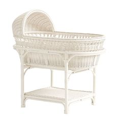 Keep your newborn close and comfortable in our vintage-inspired wicker bassinet. The natural rattan is tightly woven over a mahogany wood frame, creating a timeless design with exceptional strength and stability. The included mattress pad provides the support they need for restful sleep, and the bassinet lifts out of the base for carrying anywhere you go. Set on four locking casters, the base rolls smoothly and has a sturdy shelf for nursery essentials. HOW IT IS CONSTRUCTED Expertly crafted fro Baby Bassinet, Fitted Crib Sheet, Mattress Pad, Crib Mattress, Baby Crib, Crib Sheets, Consumer Products, Pottery Barn Kids, New Furniture