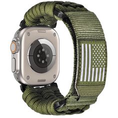 PRICES MAY VARY. 【Adjustable Braided Solo Loop for Apple Watch Bands】Hand-made with high-quality paracord 550 and stainless steel hardwares, tactile and tough. Magnetic connector and mesh loop design makes your strap more flexible to adjust the length. You can adjust the length of nylon bands to fit your wrist perfectly ensures you get the ultracomfortable wearing experience, solve the size trouble perfectly! 【Flexible, Stretchable and High Quality Braided Material】The rugged braided bands are c Durable Adjustable Watch Bands For Outdoor, Adjustable Paracord Watch Bands For Outdoor, Wear-resistant Adjustable Apple Watch Band For Outdoor, Green Adjustable Wear-resistant Apple Watch Band, Adjustable Wear-resistant Apple Watch Band For Outdoor, Best Apple Watch, Apple Watch Accessories, Wristbands, Fashion Toys