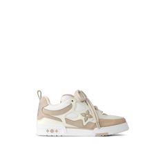 LOUIS VUITTON® - Lv Skate Sneaker - Beige Lv Shoes Women, Lv Skate Sneaker, Lv Trainers, Wishlist Shoes, Louis Vuitton Gifts, Lv Shoes, Shoe Wishlist, Trunk Bag, Trainers Shoes