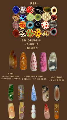 Format inspired by stopimdon3  . . . . . . . . . . . . . . Blooming gel nails, aura nails, orchid nails, nail Inspo, earthy nails, 3d gel art,Bubble nails, eclectic nails, chrome nails, fruit nails, Azul nails, summer nail Inspo, 2024 nails, cool girl nails, funky nails Nail Freestyle, Cool Girl Nails, Nails Azul, Nails 3d Gel, Blooming Gel Nails, Azul Nails, Nails Fruit, Nails Aura