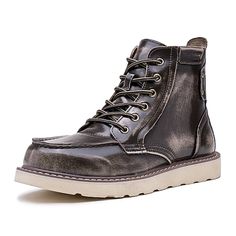 Category:Boots; Upper Materials:Leather; Lining Materials:Leather; Gender:Men's; Toe Shape:Round Toe; Outsole Materials:Rubber; Closure Type:Lace-up; Function:Comfortable,Slip Resistant; Listing Date:08/13/2024; 2024 Trends:Work Boots; Foot Length:null; Foot Width:null Mens Boots Online, Womens Basic Tops, Mens Outdoor Jackets, Men’s Boots, Outwear Women, Linen Shirt Men, Tuxedo For Men, Linen Pants Women, Shoe Print