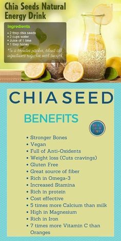 Benefits Of Chia, بذور الشيا, Natural Energy Drinks, Benefits Of, Seeds Benefits, Baking Soda Beauty Uses, Natural Detox Drinks, Water Benefits, Detox Drinks Recipes