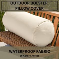 the outdoor bolster pillow cover is waterproof fabric