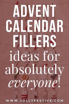 a pink wall with the words,'calendar fillers ideas for absolutely everyone '