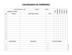 a printable calendar with the date and time for each month in spanish, which is also