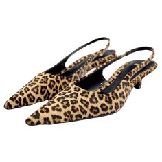 PRICES MAY VARY. Our leopard print low heels the sole is designed to fit the sole of the foot, and Soft and comfortable. Made with high-quality materials for durability and long-lasting wear. Kitten heels for women dressy, y2k clothes women, shoes for women trendy. Package: 1 pcs Leopard print Pointy slingbacks Low heels Animal print sandals Pointy low heels for women. Service: Let us know if you have any question and we will try our best to serve you within 24 hours. Bling Hats, Boots Bling, Green Bras, Elegant Heels, Kitten Heel Sandals, Summer Heels, Pink Denim, Dress Zara, Low Heel Sandals