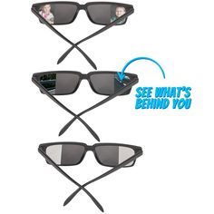 PRICES MAY VARY. PACK OF 3 SPY GLASSES FOR KIDS: Each order of Cool Bedwina Spy Glasses includes 3 pairs of spy sunglasses that feature mirrored outer edges which reflect what is in your rear view. The frames are flexible and can be used as real sunglasses . Look cool and always watch your back with the best spy gadgets and gear REAL SUNGLASSES WITH PROTECTION: These spy sunglasses are stylish, discreet and feature UV Filter Lenses so you can actually use them outside in the sun. Because we know Real Spy Gadgets, Best Spy Camera, Spy Glasses, Spy Kit, Spy Stuff, Spy Sunglasses, Fun Party Favors, 3 Mirror, Spy Girl