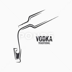 the logo for vodka traditional drink