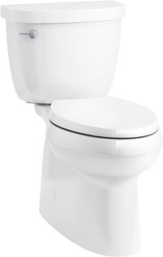 a white toilet bowl with the lid up