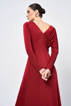 This Daphne dress features a stunning drop waist and gathered spandex material, ensuring a flattering and comfortable fit. The floor length design provides an elegant look, making it perfect for formal events or special occasions. Embrace style and comfort with the dress. Length: 147cm (Dress length); 59cm (Sleeve length) Daphne Dress, Mean Blvd, Floor Length Dress, Floor Length Dresses, Drop Waist, Designer Collection, V Shape, Formal Event, Online Fashion