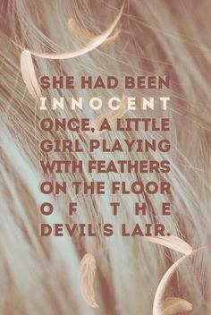 an image of a quote from the devil's lar on being in love with someone