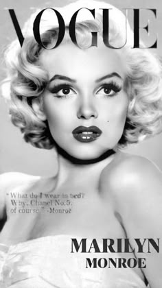 marilyn monroe is featured on the cover of magazine's november issue, photographed by mario monroe