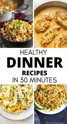 healthy dinner recipes in 30 minutes