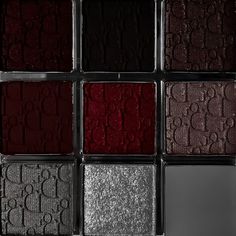 Dark Makeup Palette, Dark Red And Grey Aesthetic, Red Grey Aesthetic, Dark Red Palette, Grey And Red Aesthetic, Red And Grey Aesthetic, Red Eyeshadow Aesthetic, Makeup Palette Aesthetic, Dark Red Color Palette