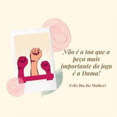 an image of a poster with the words, no e la fau quea mais importante do fogo e a dama