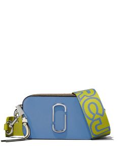 multicolour logo plaque top zip fastening main compartment single shoulder strap Marc Jacobs Purse, Blue Purse