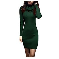 Green Bodycon Turtle Neck Dress. Never Worn New With Tags Trendy Green Winter Dress, Fitted Green Dresses For Fall, Green Bodycon Sweater Dress For Winter, Fitted Green Sweater Dress For Fall, Green Knee-length Bodycon Dress For Winter, Winter Green Fitted Dress, Fitted Green Winter Dress, Fitted Green Dress For Winter, Green Fitted Dress For Winter