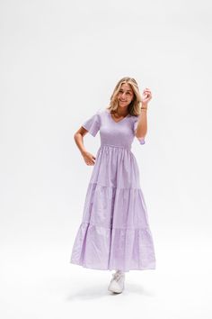 Exquisitely crafted with a smocked bodice and a sweet purple hue, the Tayla Dress is the perfect dress for all of your special occasions. Its luxe fabric and timeless design will make it a wardrobe staple for years to come. Model Measurements: Hips 34” Waist 25” Bust 32” Height 5’6.5, wearing a size small 100 Polyester Purple Midi Dress, Skirt Jumpsuit, Resort Collection, Plus Size Shopping, Purple Hues, Sweatshirt Dress, Baby Month By Month, Model Measurements