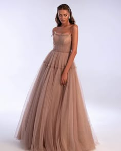 Prom Dress Beige, Beige Prom Dresses, Prom Dress Couture, Tulle Dress Long, Wedding Plus Size, Milla Nova, Dress Beige, Grad Dresses, Dresses To Wear