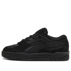 PUMA 180 'Triple Black' 389267-17 Men’s Black Shoes, Black Puma Shoes, Black Outfit Men, Trendy Boy Outfits, Black Shoes Men, Style Sweatpants, Affordable Shoes, Tennis Sneakers, Shoes Ideas