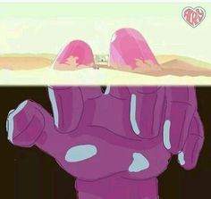 two images one with pink gloves and the other with white gloves, both have hearts on them