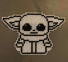 an image of a star wars character made out of perler beads