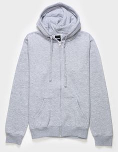 Rsq Full Zip Fleece Hoodie. Solid Color. Fleece Lining. Drawstring Hood. Full Zip Front. Slant Front Pockets. Cuffed Long Sleeves And Hem. 80% Cotton, 20% Polyester. Machine Wash. Imported. Grey Zip Up, Back To School Outfits, School Outfit, School Outfits, Fleece Hoodie, Heather Gray, Apparel Accessories, Heather Grey, Zip Ups