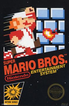 an advertisement for the nintendo super mario bros entertainment system