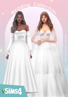 Sims 4 Wedding Dress CC The Sims 4 Pack, Sims Clothes