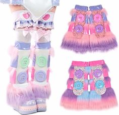 Candycore Clothes, Pastel Kidcore Clothes, Pastel Clowncore Fashion, Candycore Outfits, Cyberpop Fashion, Littlespacecore Outfits, Cyberpop Aesthetic, Pastel Clowncore, Creepy Cute Outfits