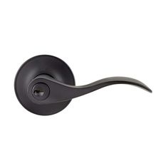 an image of a black door handle on a white background