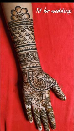 henna tattoo designs for the brides and grooms on their hands, arms and feet