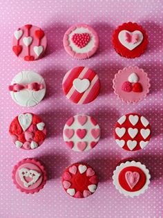 an advertisement for valentine's day with cupcakes and hearts