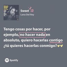 an ad with the words sweet on it in spanish and english, as well as some type of text